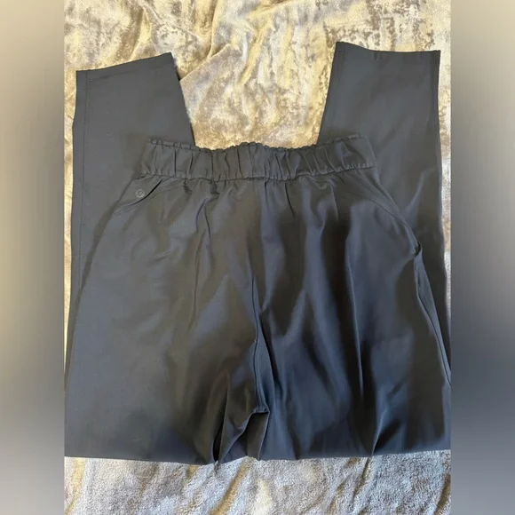 Lululemon High Rise Stretch Black Drawstring Pants - Picture 2 of 4